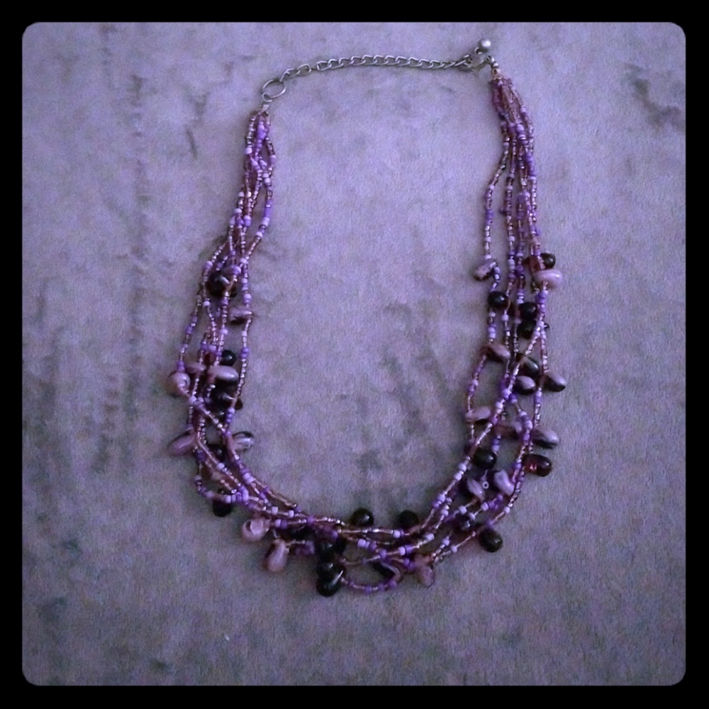 Purple necklace
